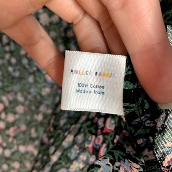 Roller Rabbit Moonflower Floral Lucy Top Midnight New Womens Size Small - Picture 12 of 15